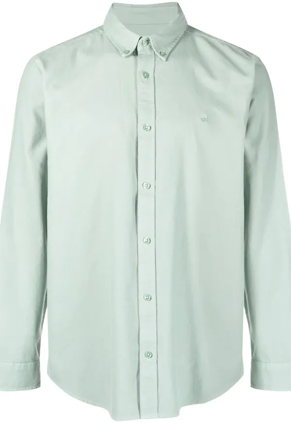Carhartt WIP enfärgad skjorta - Grön