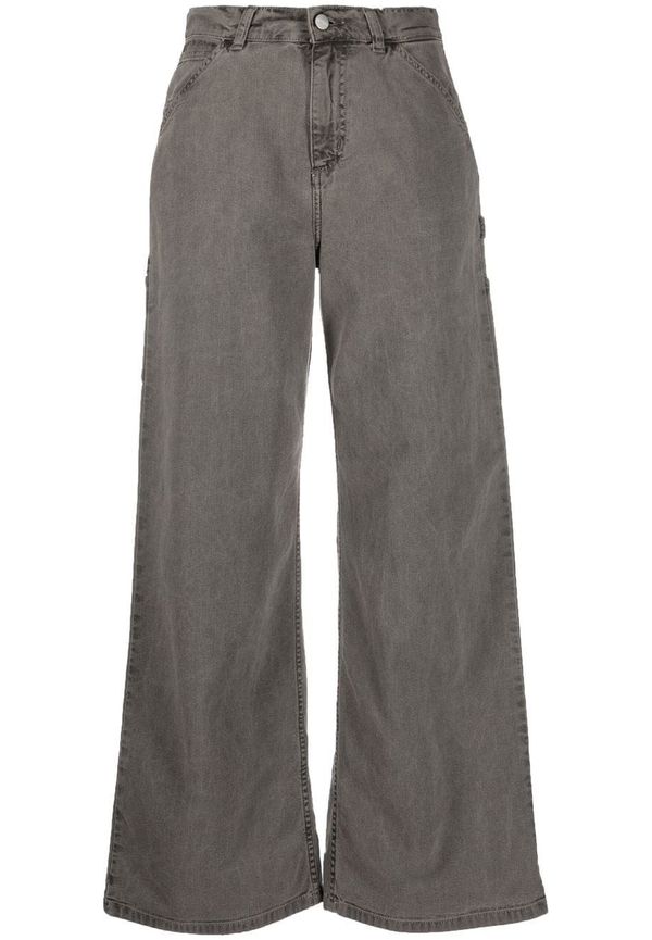 Carhartt WIP halvhöga wide leg-jeans - Grå