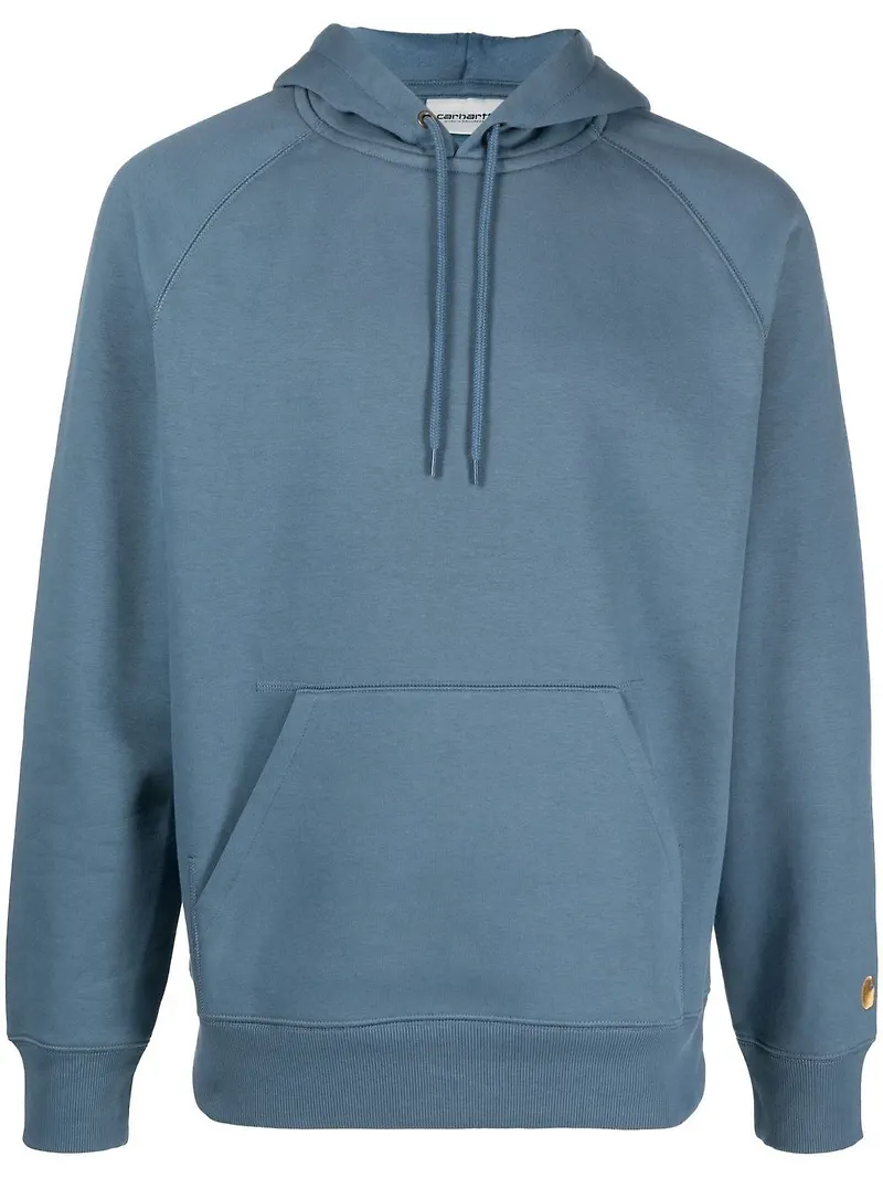 Carhartt WIP hoodie med broderad logotyp - Blå