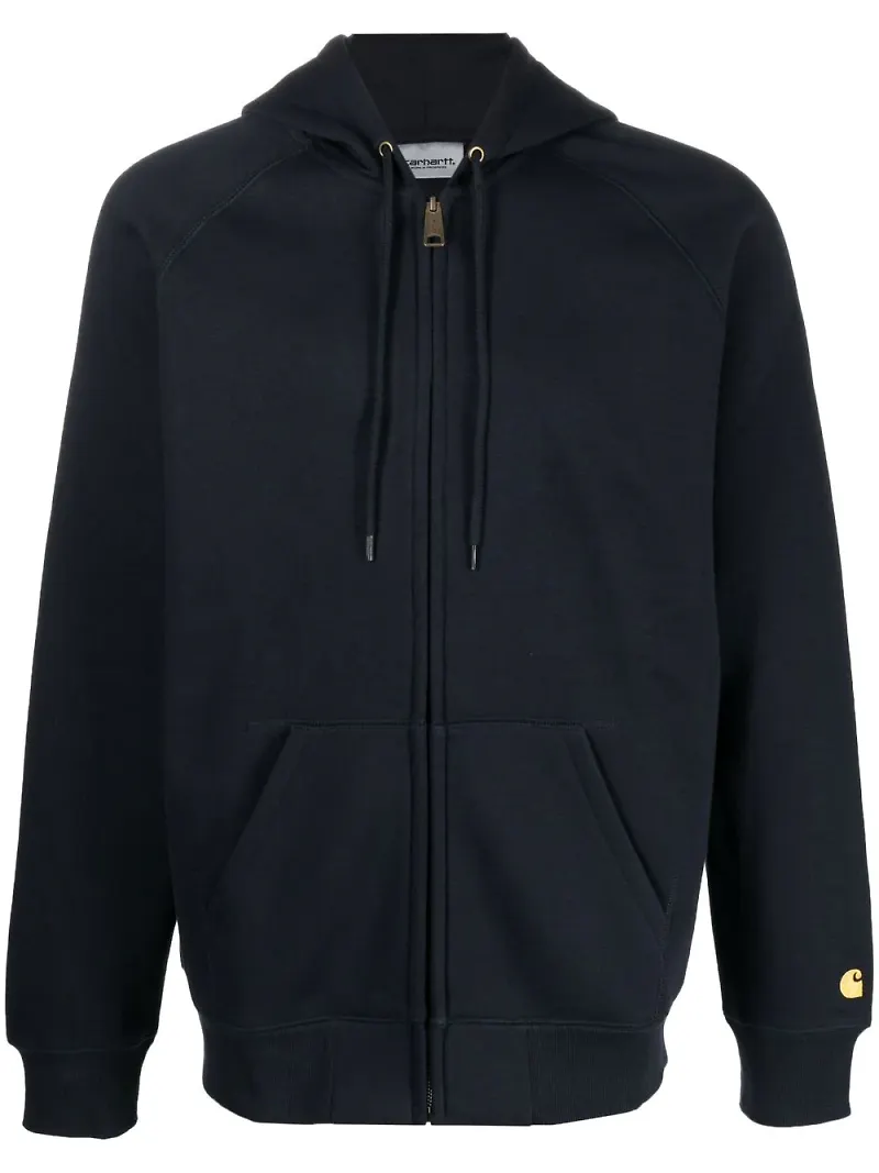 Carhartt WIP hoodie med broderad logotyp - Blå