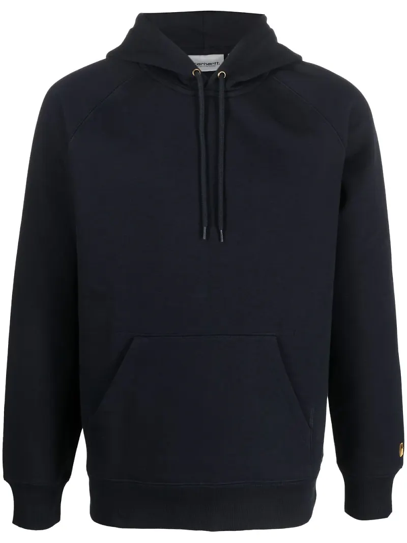 Carhartt WIP hoodie med broderad logotyp - Blå