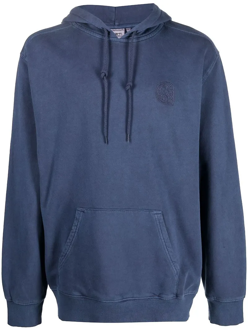 Carhartt WIP hoodie med broderad logotyp - Blå