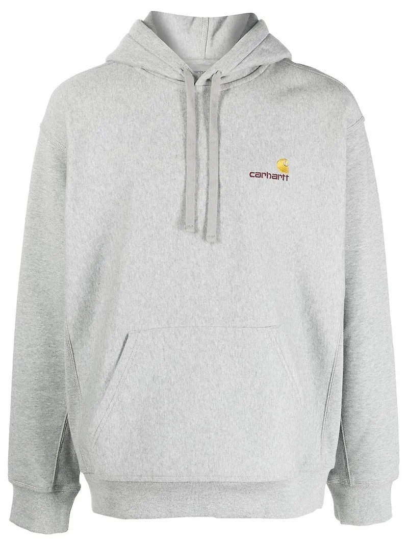 Carhartt WIP hoodie med broderad logotyp - Grå