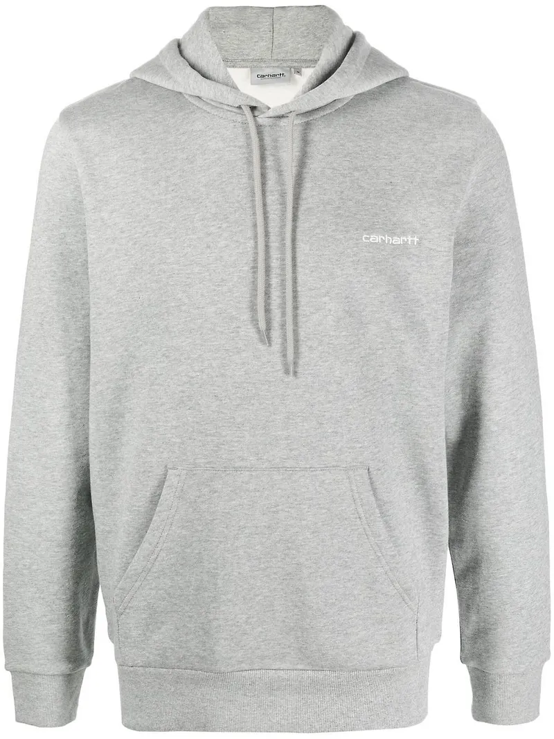 Carhartt WIP hoodie med broderad logotyp - Grå