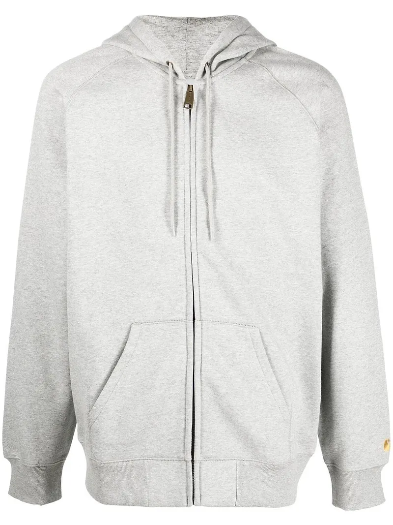 Carhartt WIP hoodie med broderad logotyp - Grå