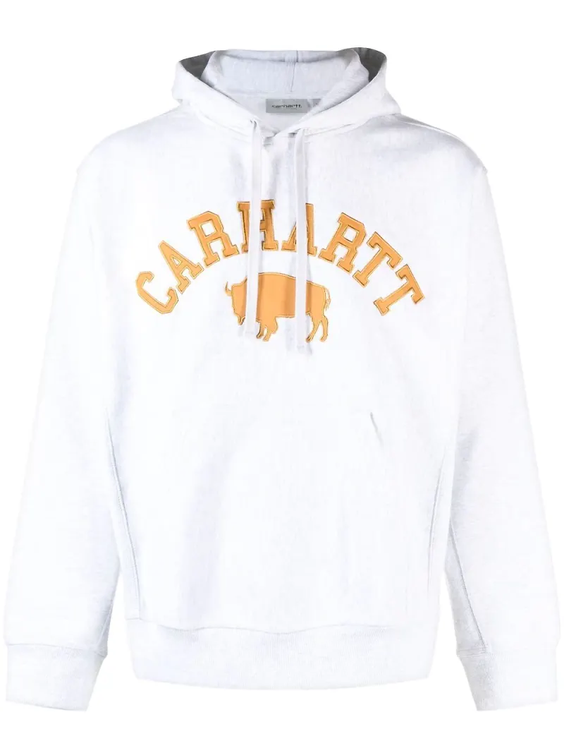 Carhartt WIP hoodie med broderad logotyp - Grå