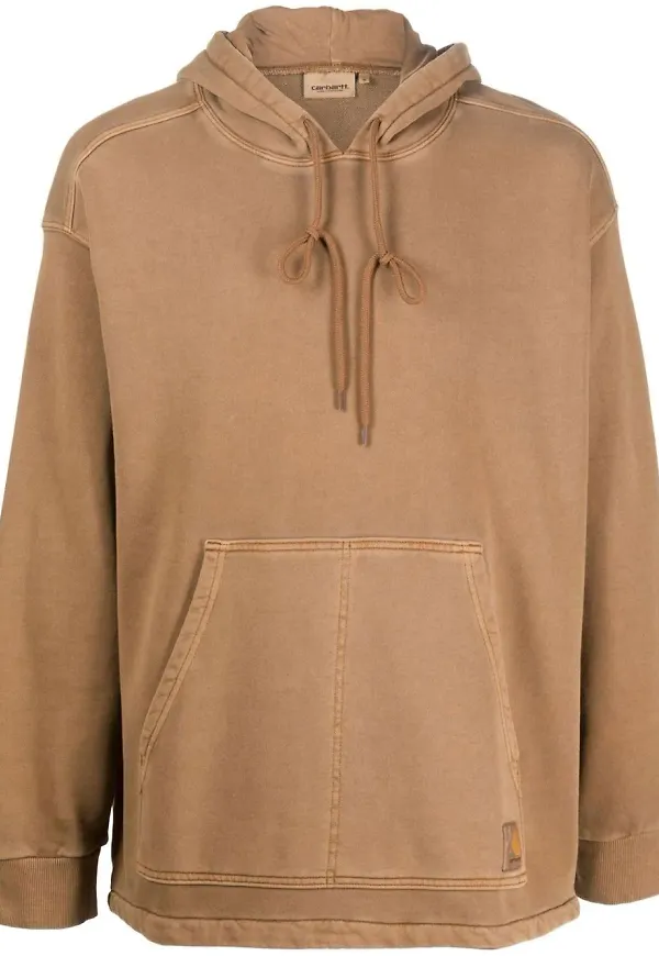 Carhartt WIP hoodie med dragsko - Brun