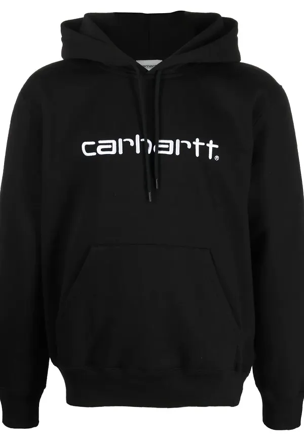 Carhartt WIP hoodie med dragsko - Svart