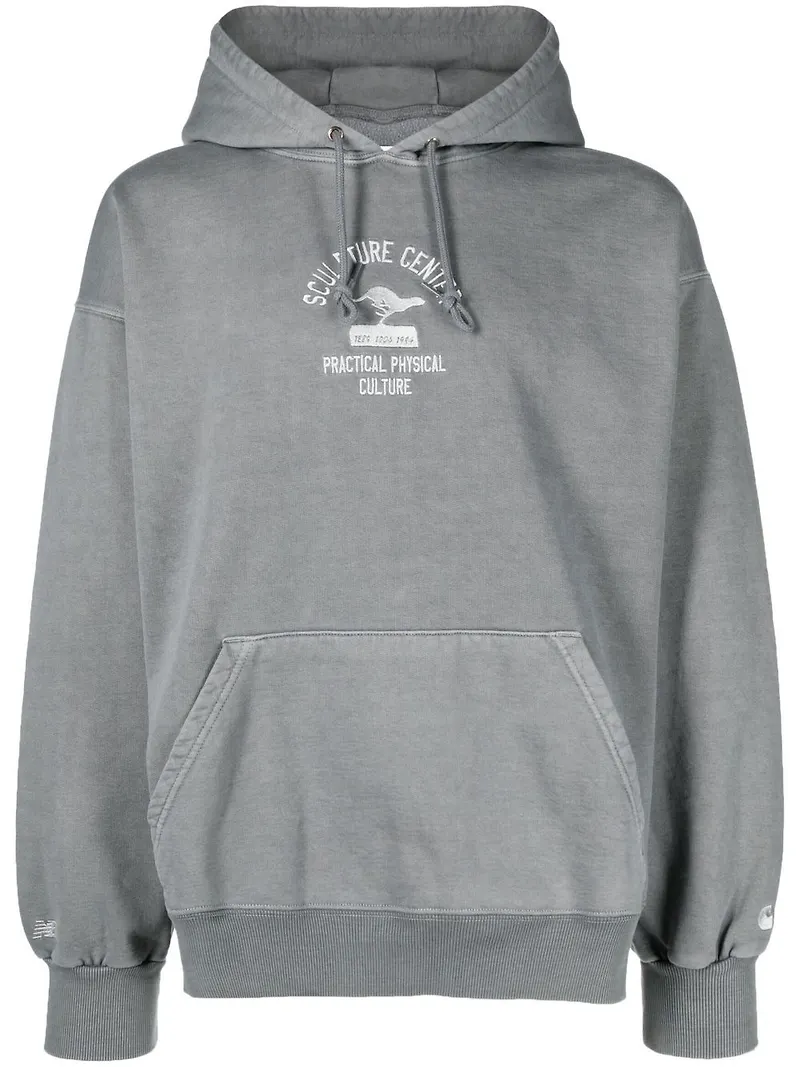 Carhartt WIP hoodie med logotyp - Grå