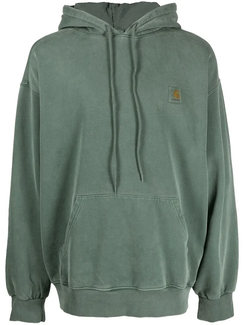 Carhartt WIP hoodie med logotyp - Grön