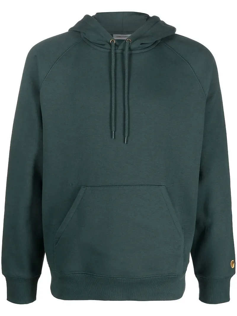 Carhartt WIP hoodie med logotypmärke - Grön