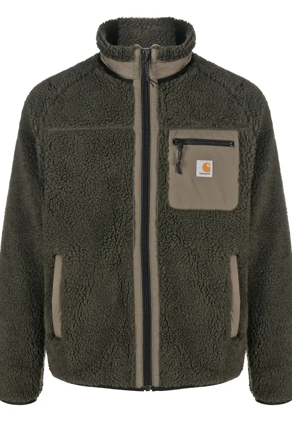 Carhartt WIP jacka i konstfårskinn - Grön