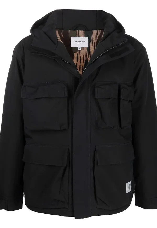 Carhartt WIP jacka med huva - Svart