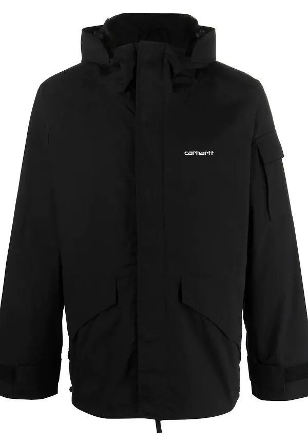 Carhartt WIP jacka med huva - Svart