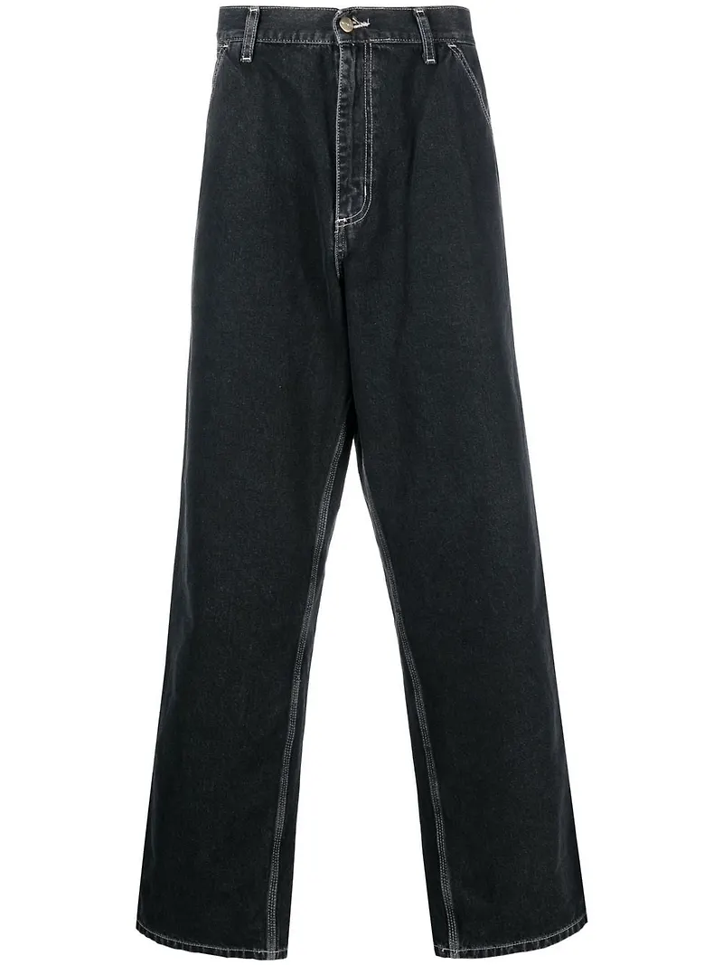 Carhartt WIP jeans med ledig passform - Svart