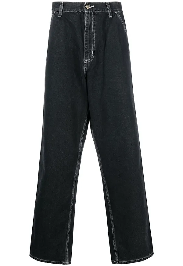 Carhartt WIP jeans med ledig passform - Svart
