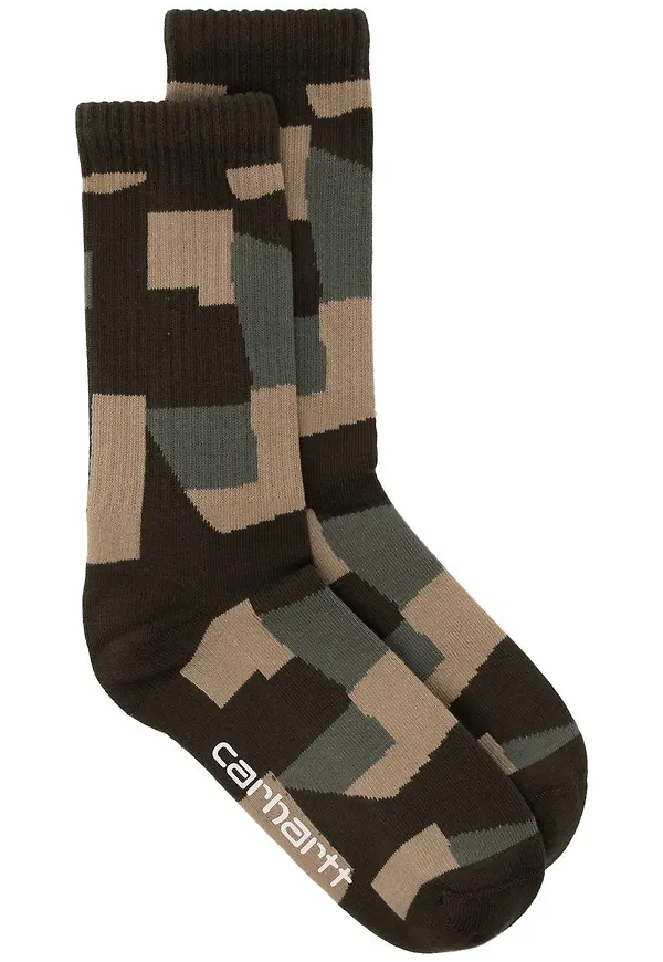 Carhartt WIP kamouflagemönstrade strumpor - Grön