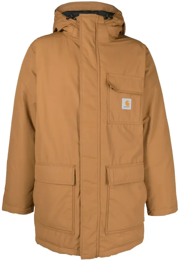 Carhartt WIP kappa med huva - Brun