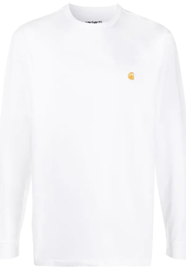 Carhartt WIP långärmad t-shirt - Vit