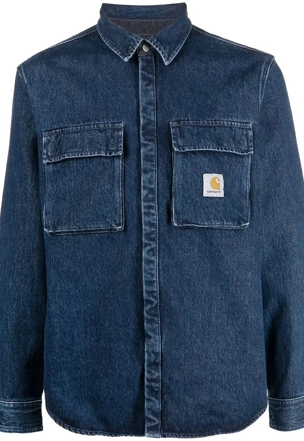 Carhartt WIP Monterey jeansskjorta - Blå