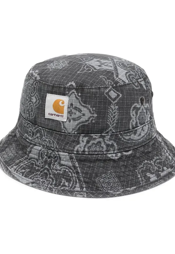 Carhartt WIP mönstrad fiskehatt - Grå
