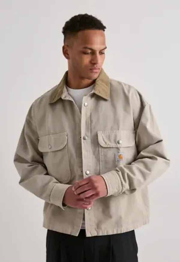Carhartt WIP Prescott Shirt Jac Overshirts Beige
