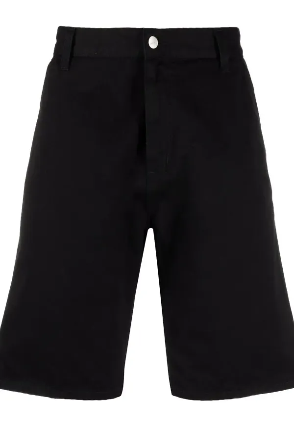 Carhartt WIP raka bermudashorts - Svart