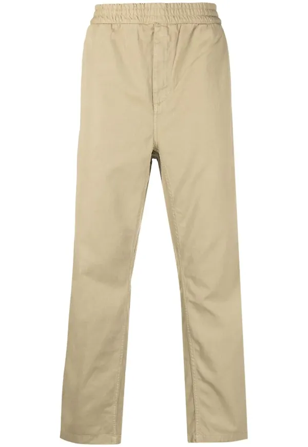 Carhartt WIP raka byxor med elastisk midja - Neutral