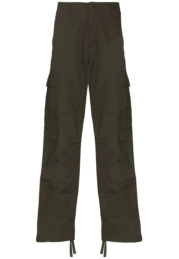 Carhartt WIP raka cargobyxor - Grön