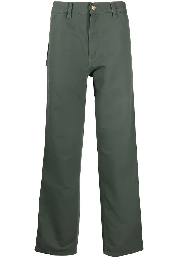 Carhartt WIP raka finbyxor - Grön
