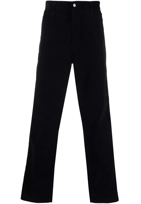 Carhartt WIP raka manchesterbyxor - Blå