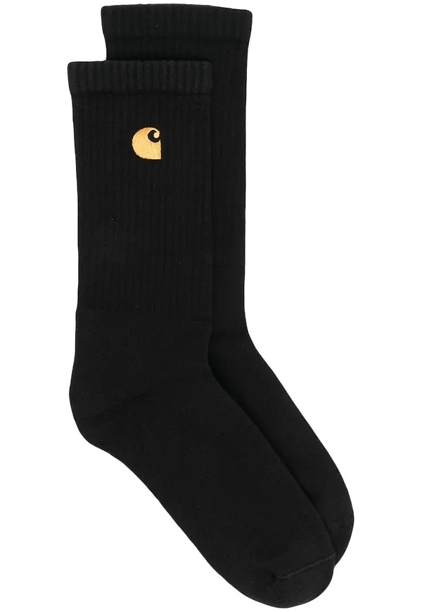Carhartt WIP ribbade strumpor med logotyp - Svart