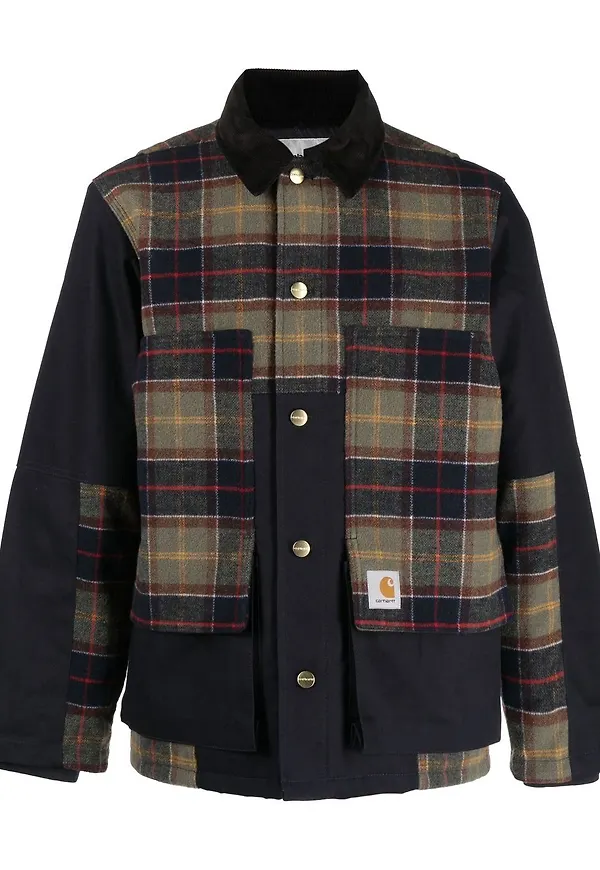 Carhartt WIP rutig jacka - Blå