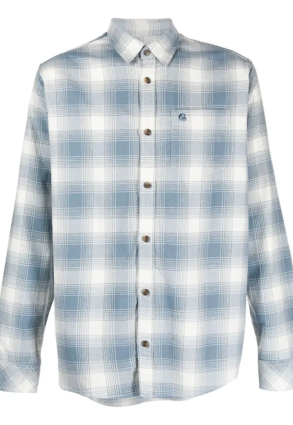 Carhartt WIP rutig skjorta - Blå