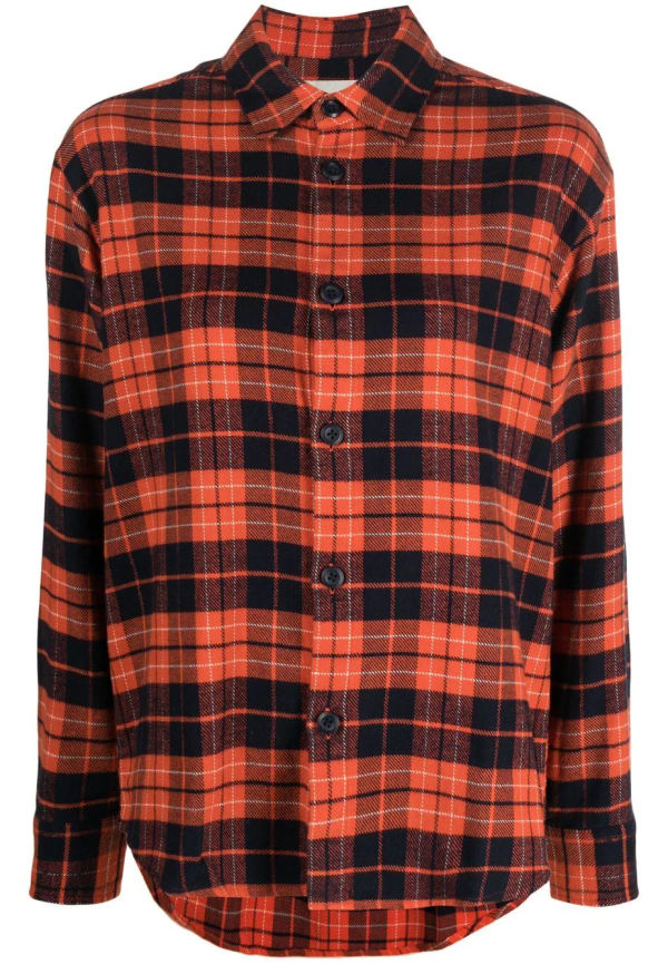 Carhartt WIP rutig skjorta med logotypmärke - Orange