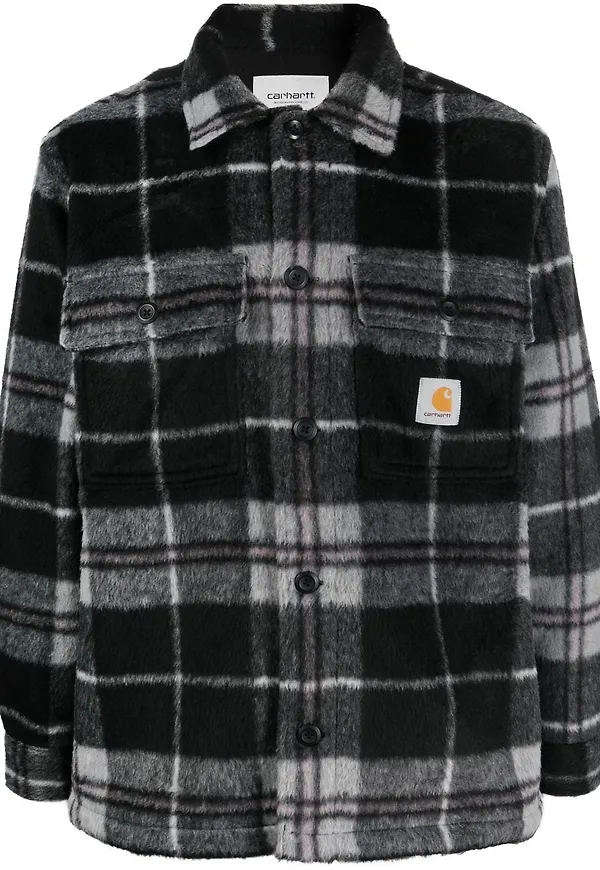 Carhartt WIP rutig skjortjacka - Svart