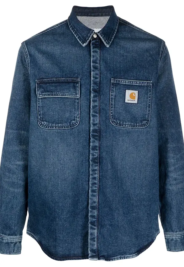 Carhartt WIP Salinac jeansskjorta - Blå