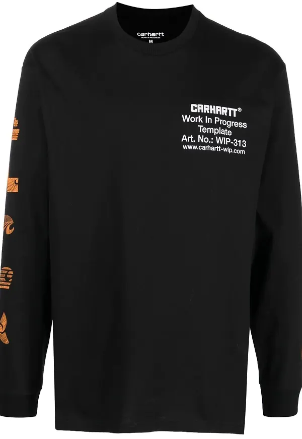 Carhartt WIP sweatshirt med tryck - Svart