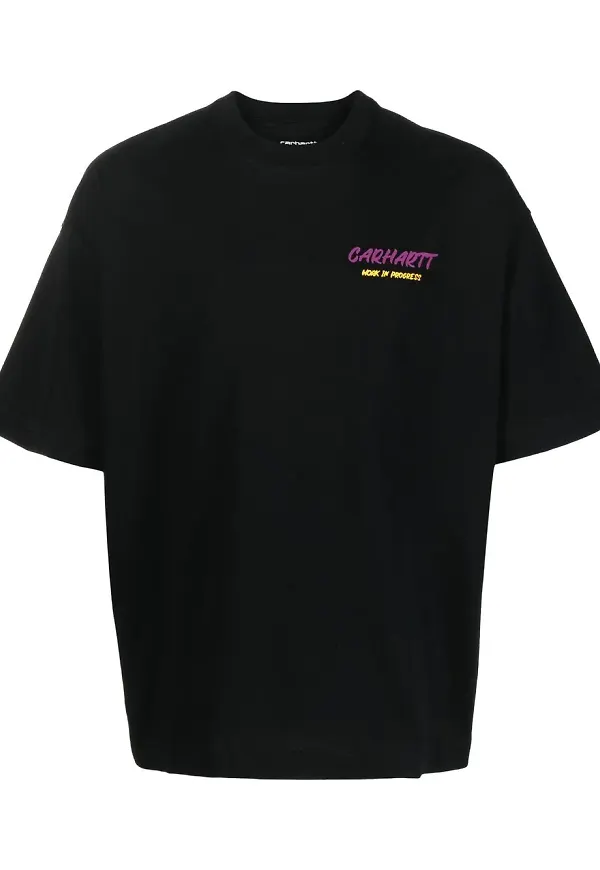 Carhartt WIP t-shirt med slogan - Svart