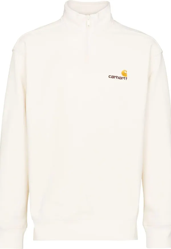 Carhartt WIP tröja med dragkedja - Vit