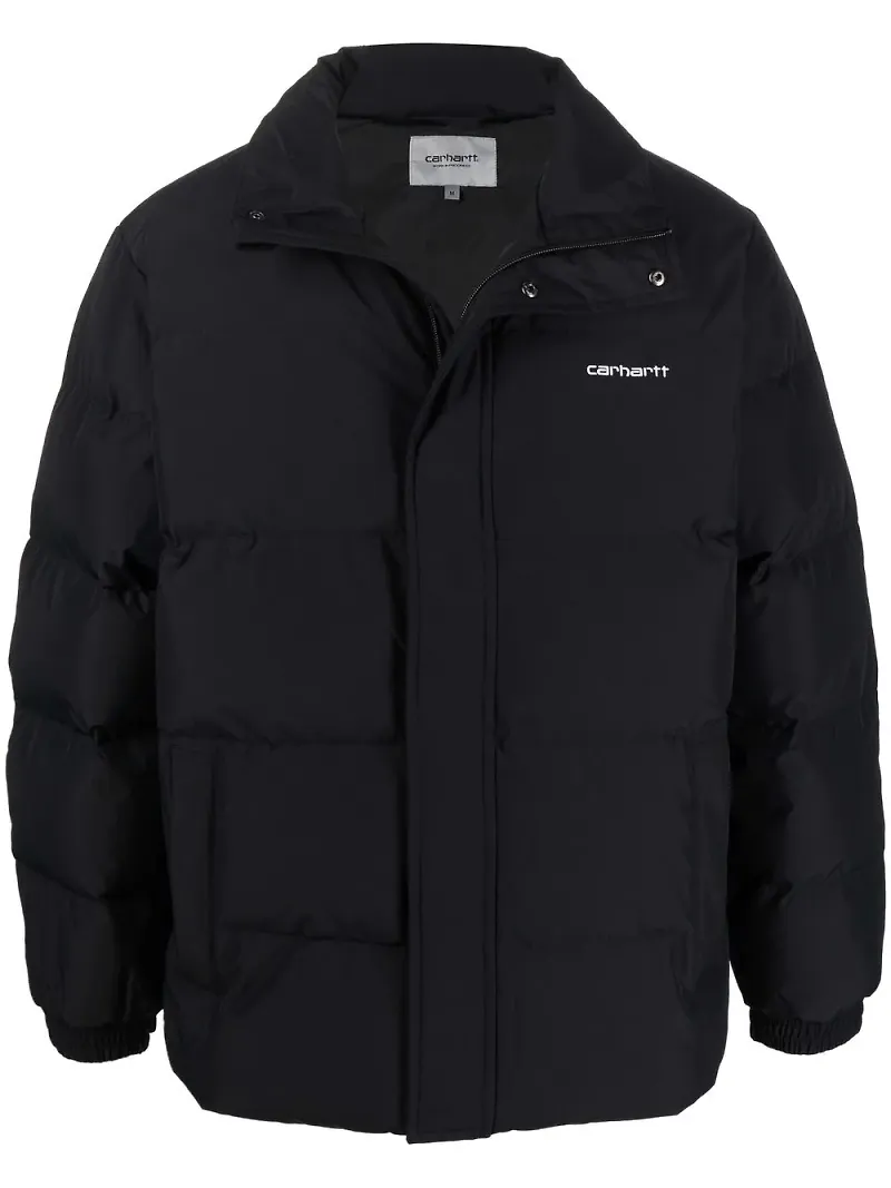 Carhartt WIP vadderad dunjacka med logotyp - Svart