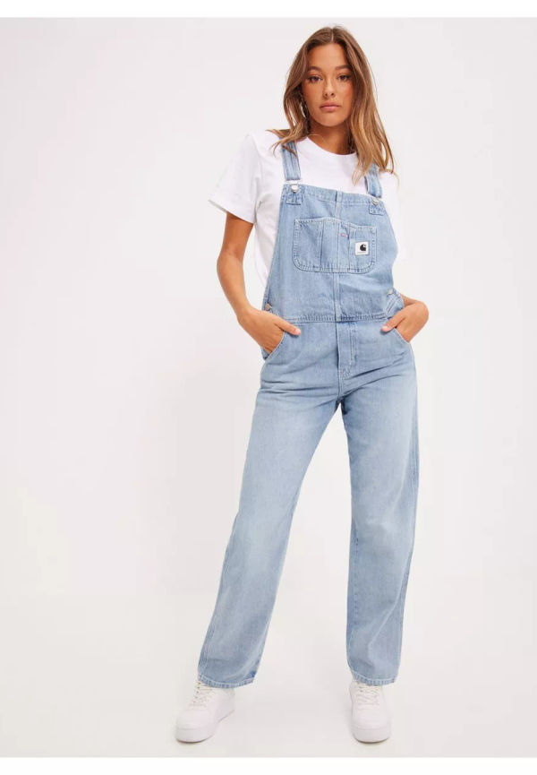 Carhartt WIP W' Bib Overall Straight Hängselbyxor Blue