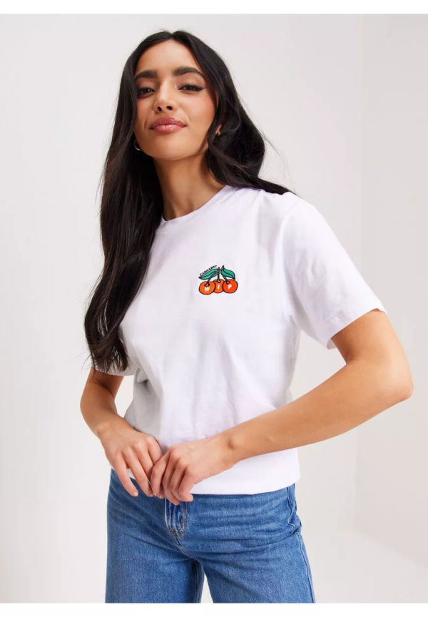 Carhartt WIP W' S/S Blush T-Shirt T-shirts med tryck White