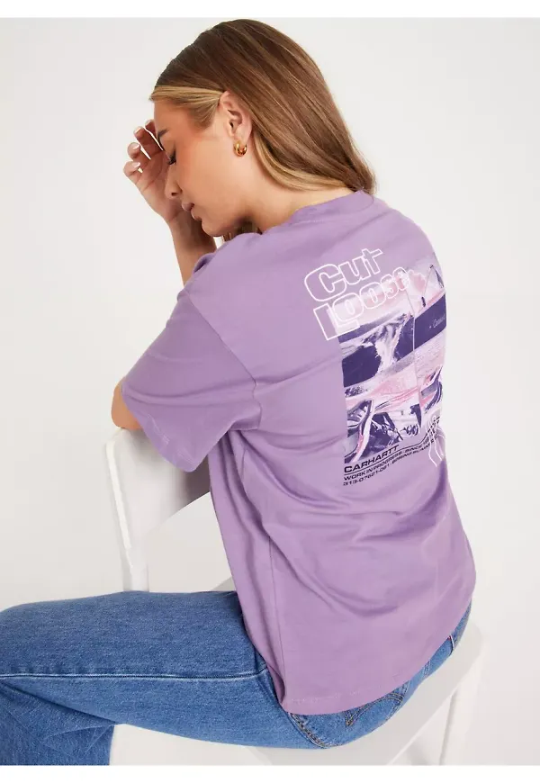 Carhartt WIP W' S/S Riders T-Shirt T-shirts med tryck Violet