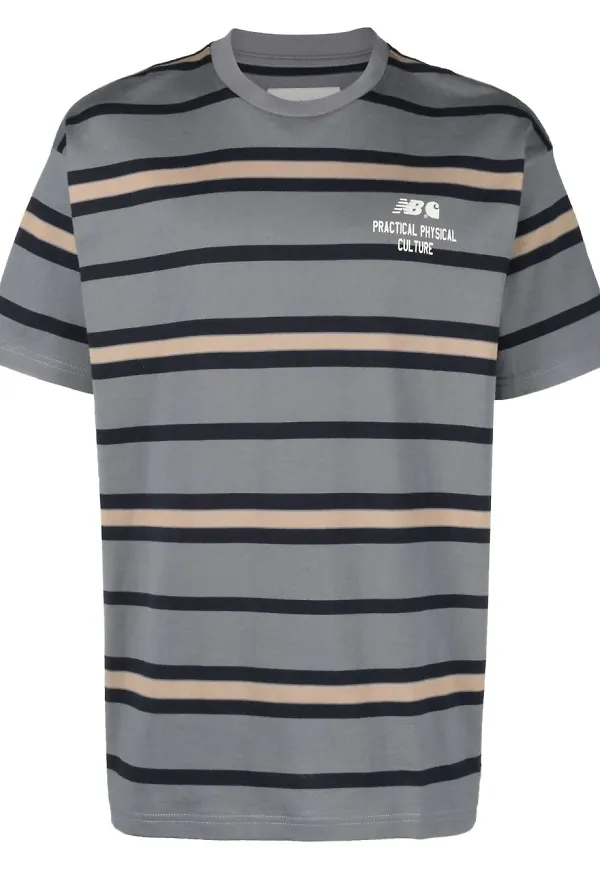 Carhartt WIP x New Balance randig t-shirt - Grå