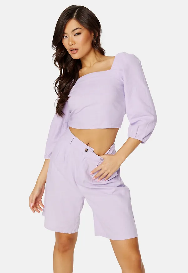 Caro 3/4 Balloon Linen Blend Top