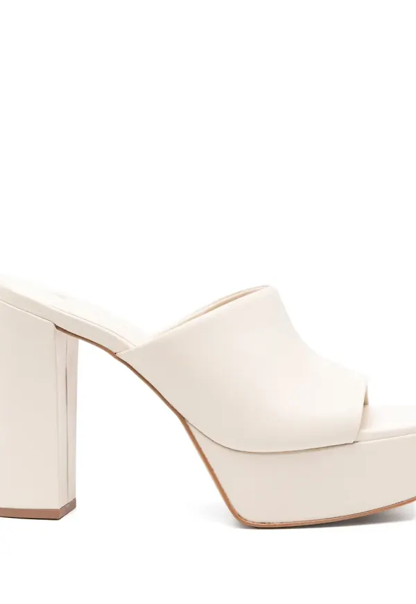 CARRANO lädersandaler 110 mm - Neutral
