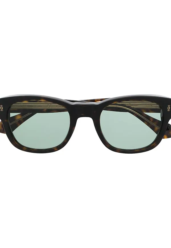 Cartier Eyewear CT0278S runda solglasögon - Brun