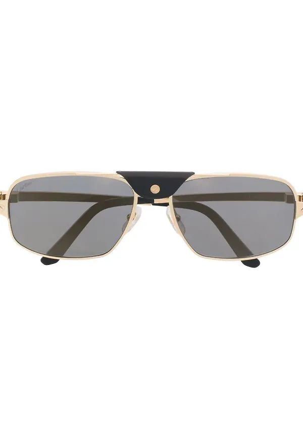 Cartier Eyewear CT0295S navigator solglasögon - Guldfärgad