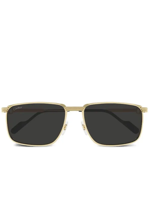 Cartier Eyewear fyrkantiga solglasögon - Guldfärgad
